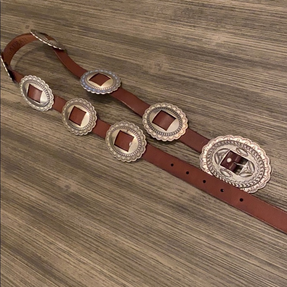 Ralph Lauren leather concho belt XL excellent!